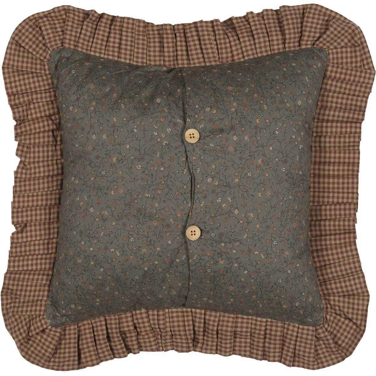 Crosswoods Patchwork Pillow 18x18 VHC Brands back