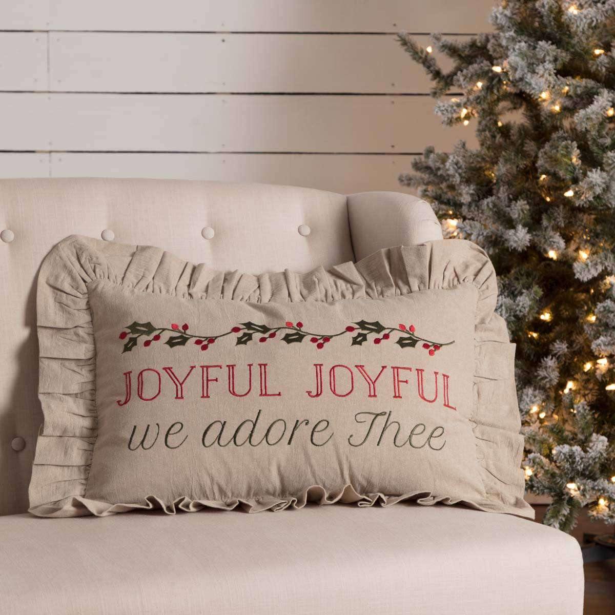 Carol Joyful Pillow 14x22