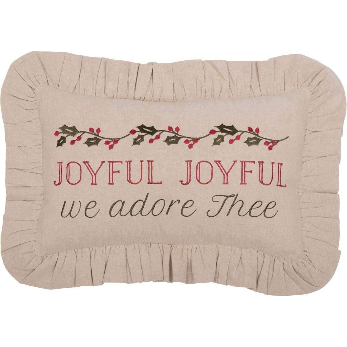 Carol Joyful Pillow 14x22 - The Fox Decor