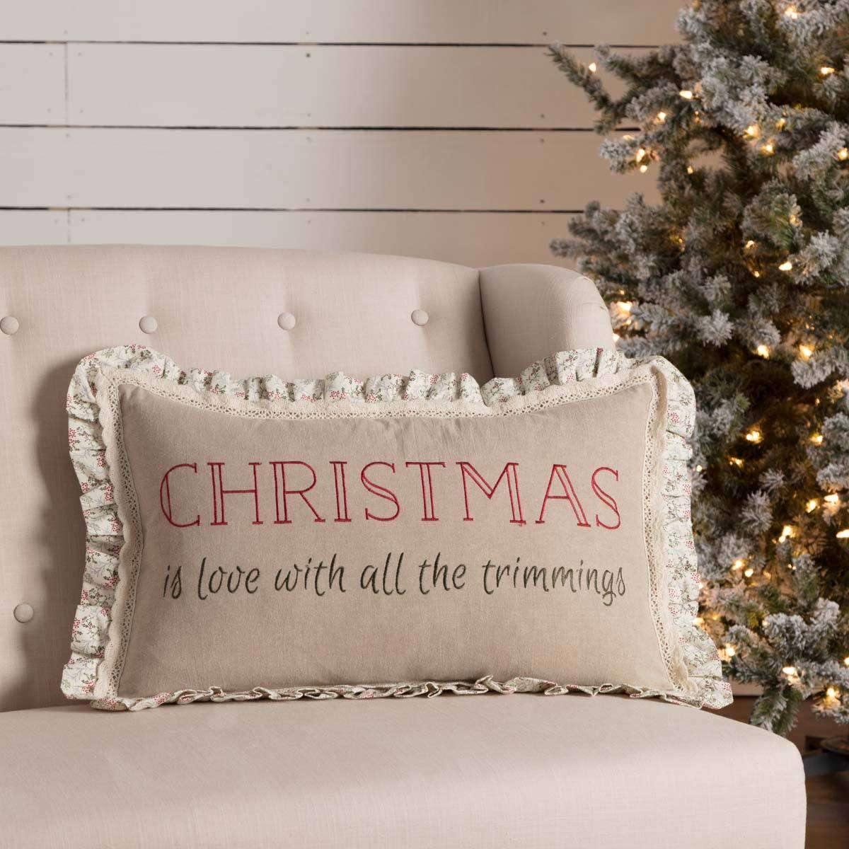 Carol Trimmings Pillow 14x22 - The Fox Decor