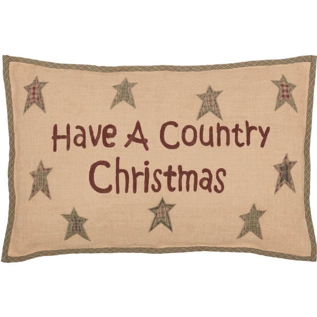 Country Christmas Pillow 14x22 - The Fox Decor