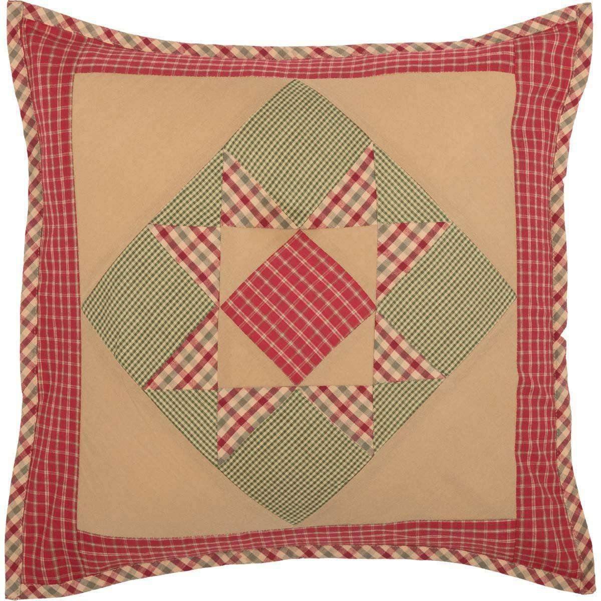 Dolly Star Patchwork Pillow 18x18 VHC Brands front