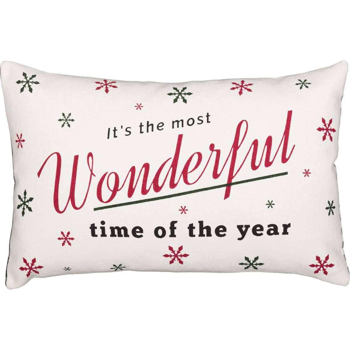 Emmie Wonderful Time Pillow 14x22 - The Fox Decor