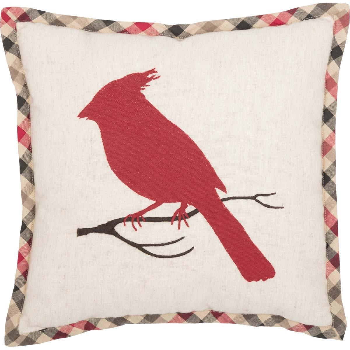Hollis Cardinal Pillow 12"x12" - The Fox Decor