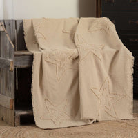 Thumbnail for Burlap Vintage Star Woven Throw 60