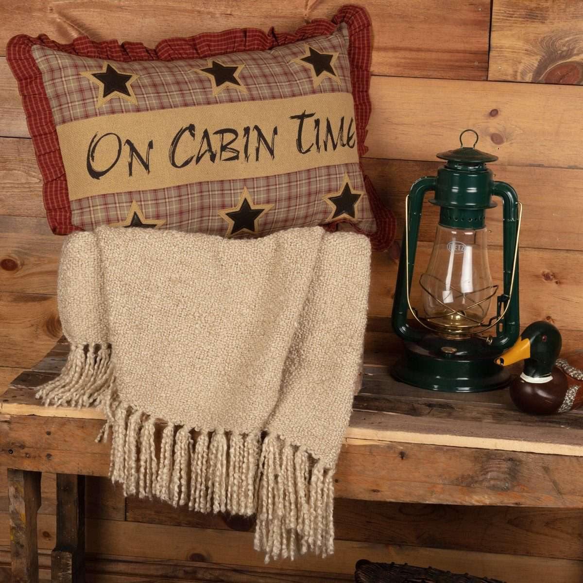 Dawson Star On Cabin Time Pillow 14x22 VHC Brands