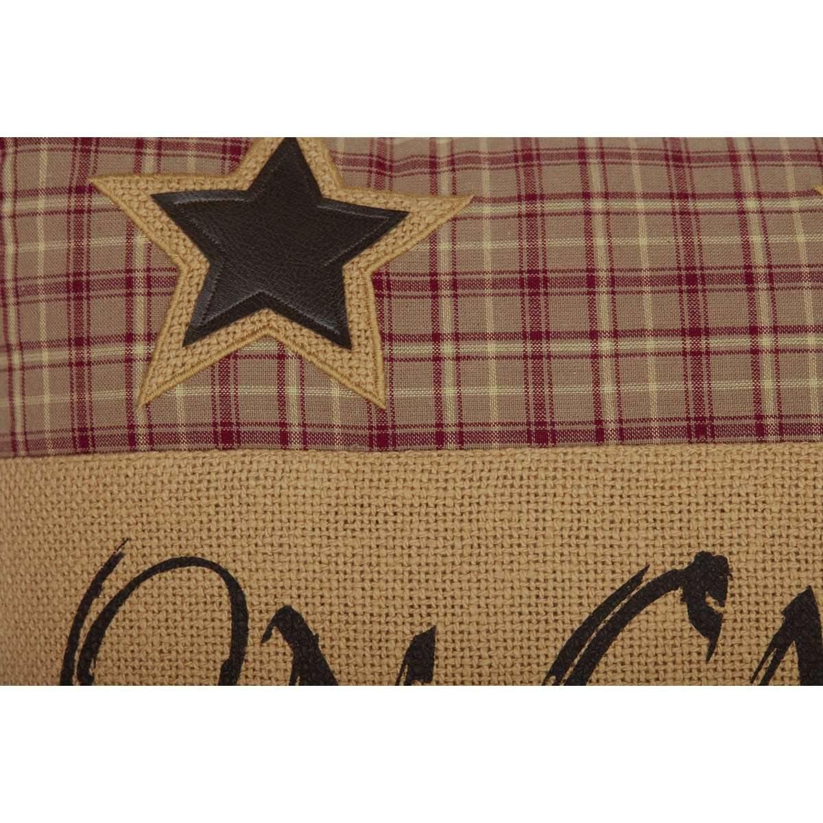 Dawson Star On Cabin Time Pillow 14x22 VHC Brands zoom