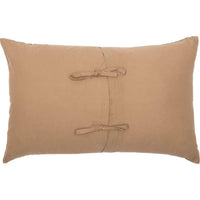 Black Check Star Patch Pillow 14x22 VHC Brands - The Fox Decor