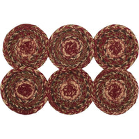 Thumbnail for Cider Mill Jute Coaster Set of 6 VHC Brands 