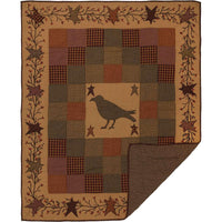 Thumbnail for Heritage Farms Applique Crow and Star Quilted Throw 60x50 VHC Brands Online