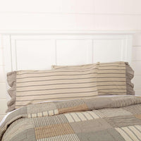 Sawyer Mill Charcoal King Pillow Case Set of 2 21x40 VHC Brands - The Fox Decor