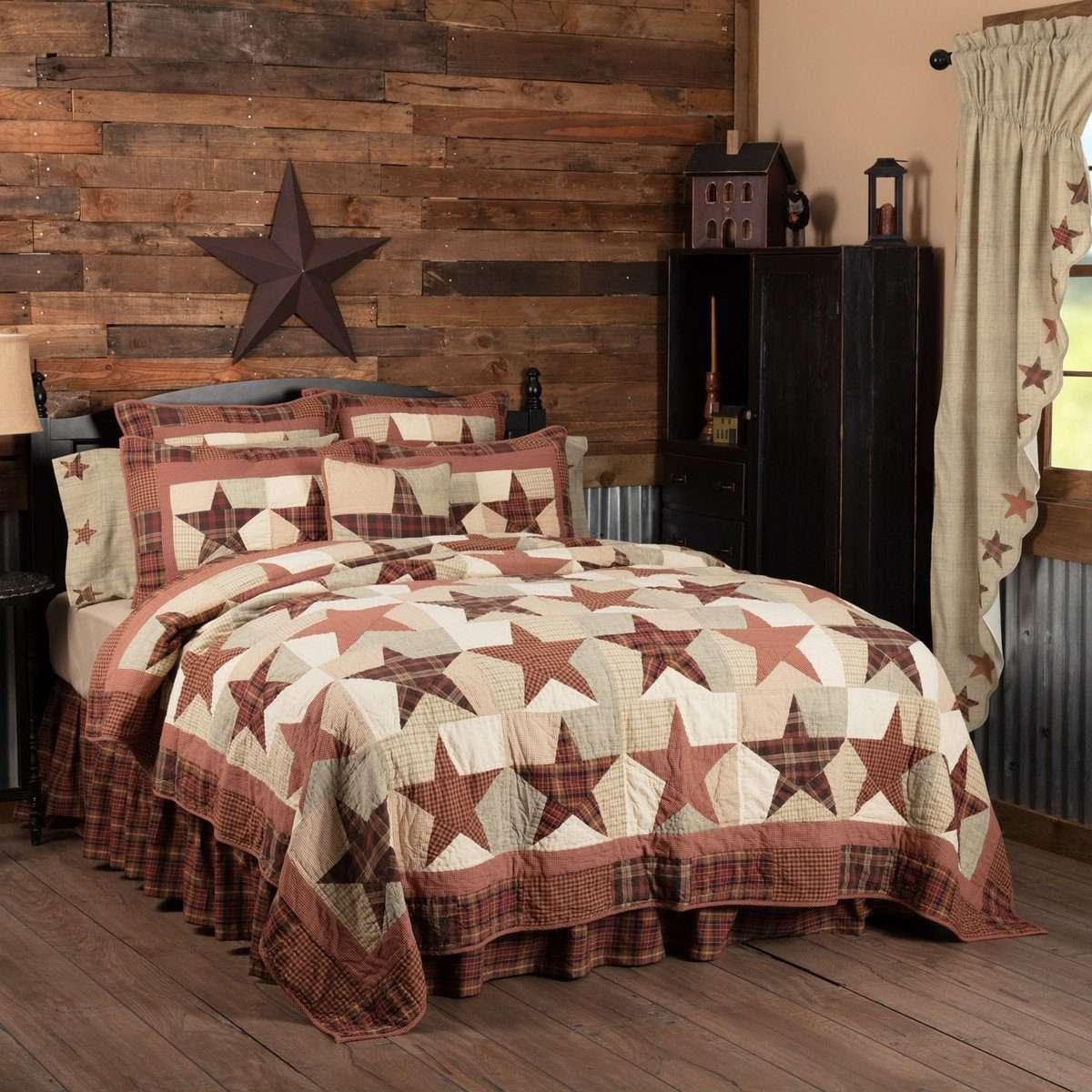 Abilene Star California King Quilt 130Wx115L VHC Brands