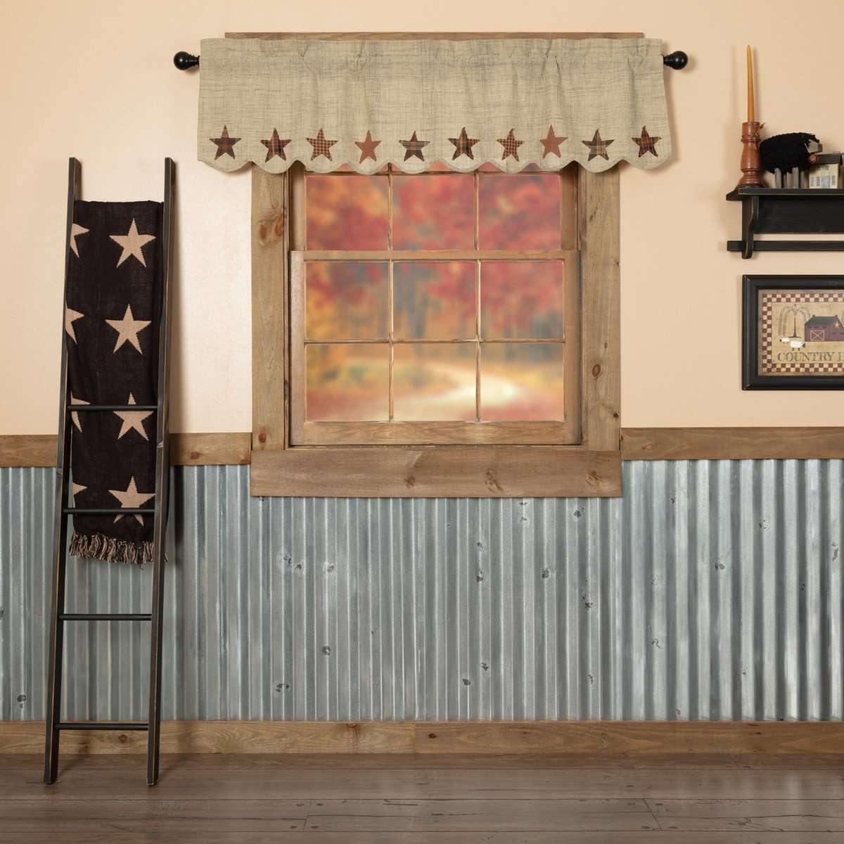Abilene Star Valance Curtain 16x60 VHC Brands - The Fox Decor