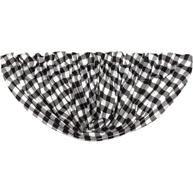 Annie Buffalo Check Balloon Valance Black & Red - The Fox Decor