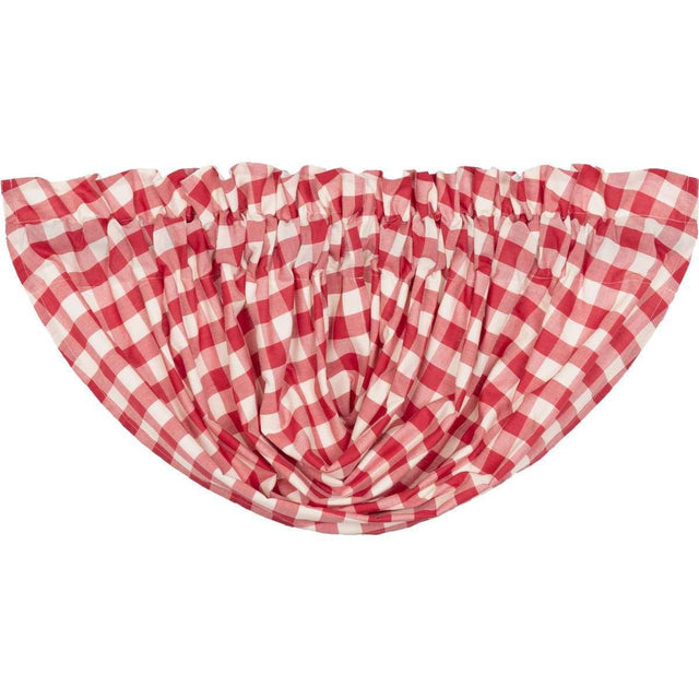 Annie Buffalo Check Balloon Valance Black & Red - The Fox Decor
