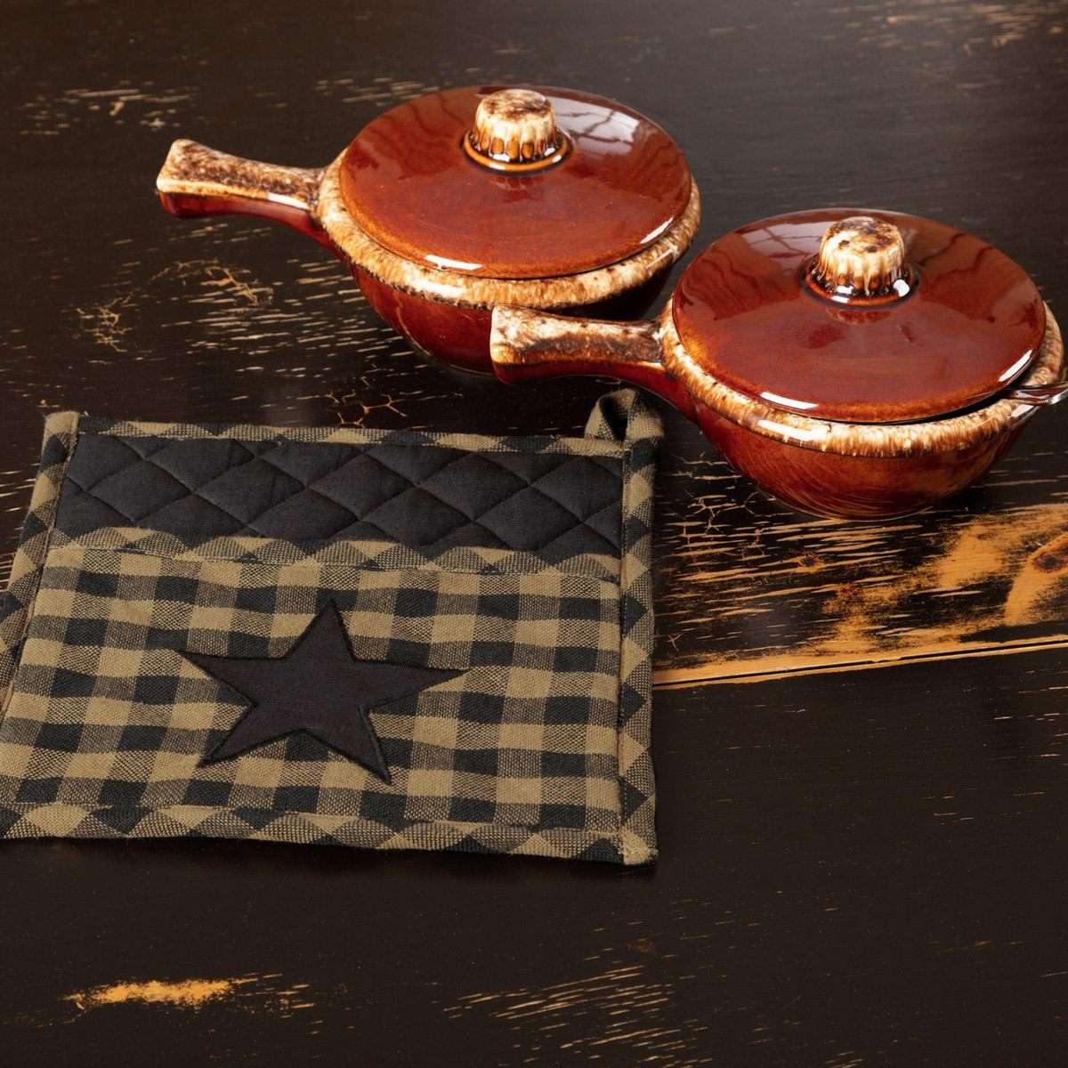 Black Star Pot Holder 8" VHC Brands - The Fox Decor