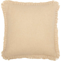 Thumbnail for Burlap Vintage Pillow w/ Fringed Ruffle 18x18 VHC Brands - The Fox Decor