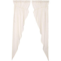 Thumbnail for Burlap Antique White Prairie Long Panel Curtain Set of 2 84x36x18 VHC Brands - The Fox Decor