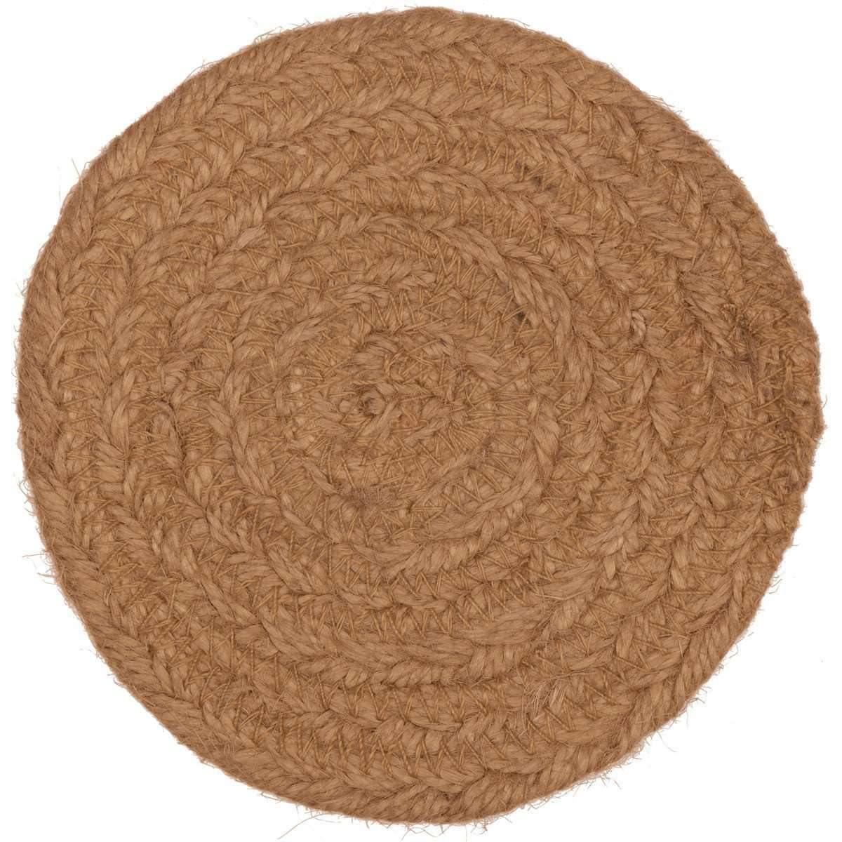 Cumberland Stenciled Moose Jute Coaster Set of 6 VHC Brands - The Fox Decor