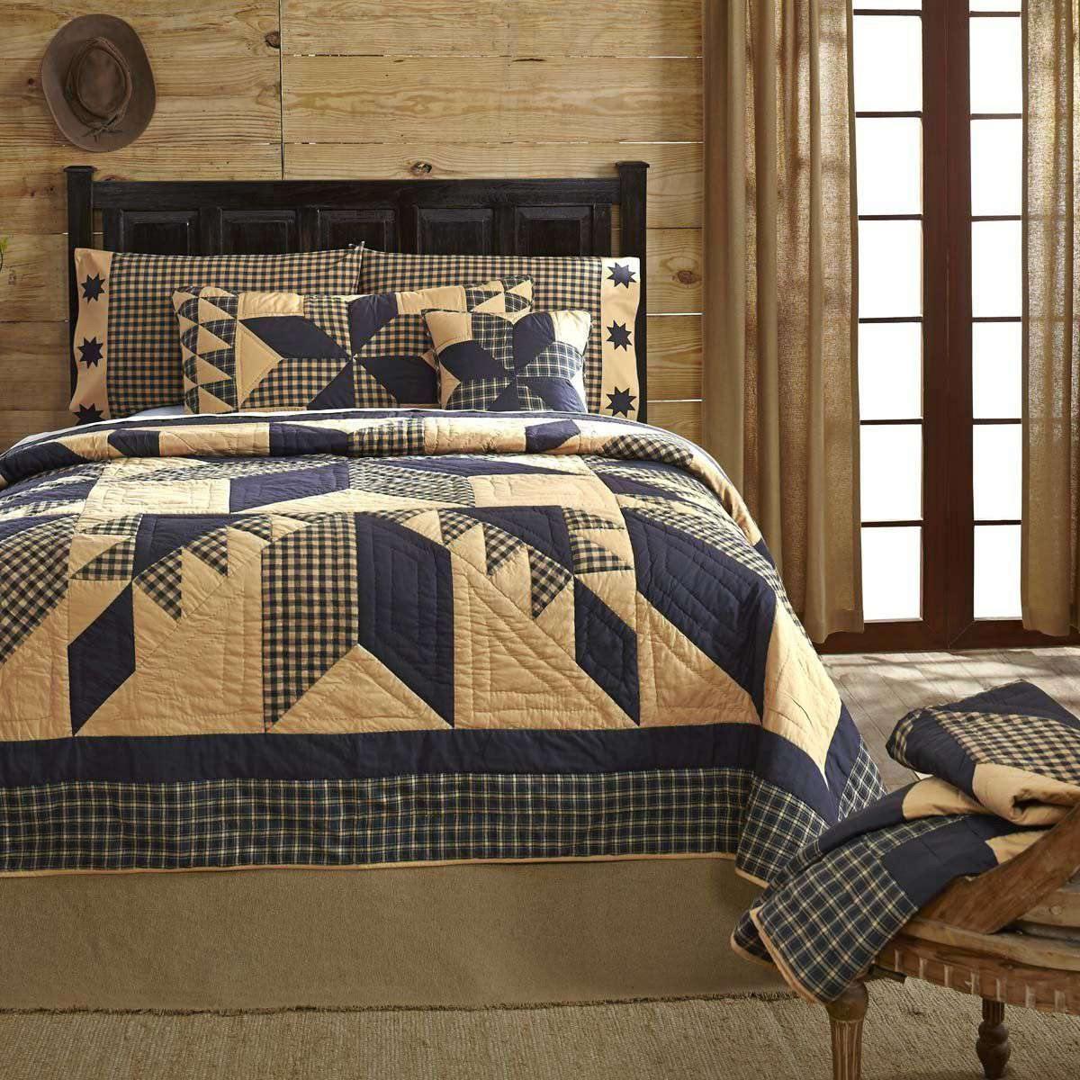 Dakota Star California King Quilt 130Wx115L VHC Brands - The Fox Decor