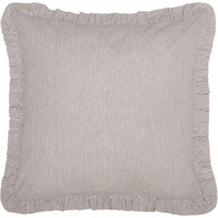 Dakota Star Farmhouse Blue Ticking Stripe Fabric Euro Sham 26x26 VHC Brands - The Fox Decor