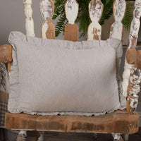 Thumbnail for Dakota Star Farmhouse Blue Ticking Stripe Fabric Pillow 14x22 VHC Brands - The Fox Decor