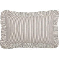 Thumbnail for Hatteras Seersucker Blue Ticking Stripe Fabric Pillow 14x22 VHC Brands - The Fox Decor
