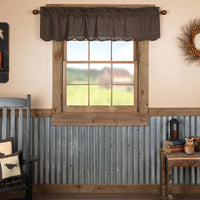 Thumbnail for Kettle Grove Plaid Valance Scalloped Curtain 16x60 VHC Brands - The Fox Decor