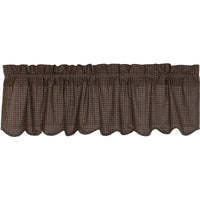 Thumbnail for Kettle Grove Plaid Valance Scalloped Curtain 16x60 VHC Brands - The Fox Decor