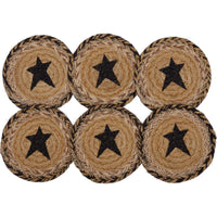 Thumbnail for Kettle Grove Jute Coaster Stencil Star Set of 6 VHC Brands - The Fox Decor