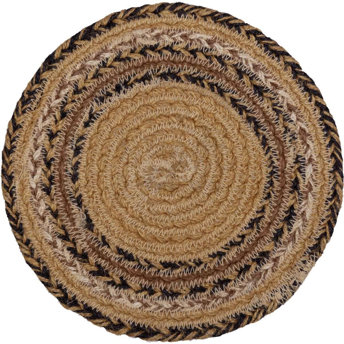 Kettle Grove Jute Trivet Stencil Star 8" VHC Brands - The Fox Decor