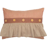 Thumbnail for Rory Schoolhouse Red Ruffled Pillow 14x18 VHC Brands front
