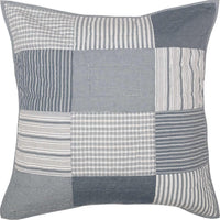 Sawyer Mill Blue Quilted Euro Sham 26x26 VHC Brands - The Fox Decor