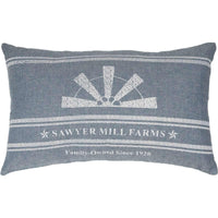 Thumbnail for Sawyer Mill Blue Windmill Blade Pillow 14x22 front