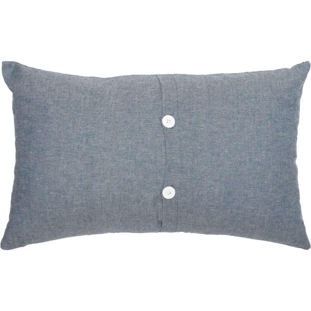 Sawyer Mill Blue Windmill Blade Pillow 14x22 back