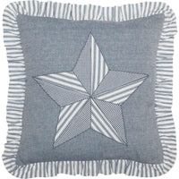 Thumbnail for Sawyer Mill Blue Barn Star Pillow 18x18 VHC Brands front