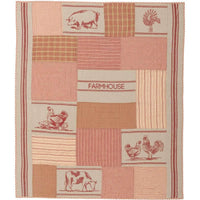 Thumbnail for Sawyer Mill Charcoal Farm Animal Quilted Throw 60x50 VHC Brands - The Fox Decor