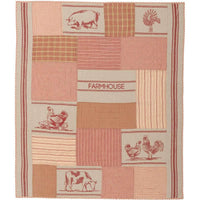Thumbnail for Sawyer Mill Charcoal Farm Animal Quilted Throw 60x50 VHC Brands  Online
