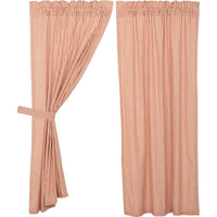 Thumbnail for Sawyer Mill Red Ticking Stripe Short Panel Curtain Set of 2 63