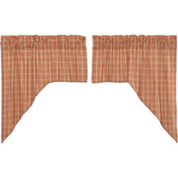 Thumbnail for Sawyer Mill Red Plaid Swag Curtain Set 36