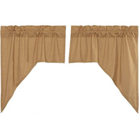 Thumbnail for Simple Life Flax Khaki Swag Curtain Set of 2 36x36x16 VHC Brands - The Fox Decor