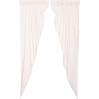 Thumbnail for Simple Life Flax Antique White Prairie Long Panel Curtain Set of 2 84x36x18 VHC Brands - The Fox Decor