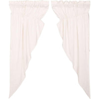 Thumbnail for Simple Life Flax Antique White Prairie Short Panel Curtain Set of 2 63x36x18 VHC Brands - The Fox Decor