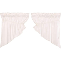 Thumbnail for Simple Life Flax Antique White Prairie Swag Curtain Set of 2 36x36x18 VHC Brands - The Fox Decor