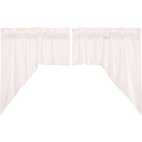 Thumbnail for Simple Life Flax Antique White Swag Curtain Set of 2 36x36x16 VHC Brands - The Fox Decor