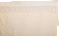 Thumbnail for Muslin Ruffled Unbleached Natural Prairie Swag Curtain Set of 2 36x36x18 VHC Brands - The Fox Decor
