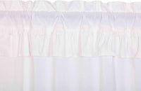 Thumbnail for Muslin Ruffled Bleached White Prairie Short Panel Curtain Set of 2 63x36x18 VHC Brands - The Fox Decor