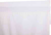 Muslin Ruffled Bleached White Prairie Short Panel Curtain Set of 2 63x36x18 VHC Brands - The Fox Decor