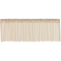 Thumbnail for Tobacco Cloth Natural Valance Fringed Curtain 16x60 VHC Brands - The Fox Decor