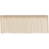 Thumbnail for Tobacco Cloth Natural Valance Fringed Curtain 16x60 VHC Brands - The Fox Decor